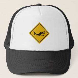 verkeersbord voor haaien trucker pet