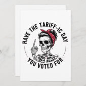 Verkeersdag waarop je op Trump hebt gestemd Feestdagenkaart (Voorkant / Achterkant)