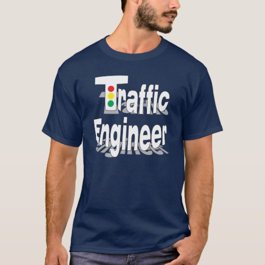 Verkeersengineeringlampjes T-shirt (Voorkant)