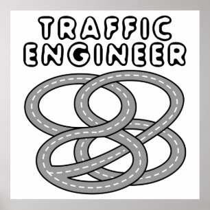 Verkeersengineeringsnelweg Poster