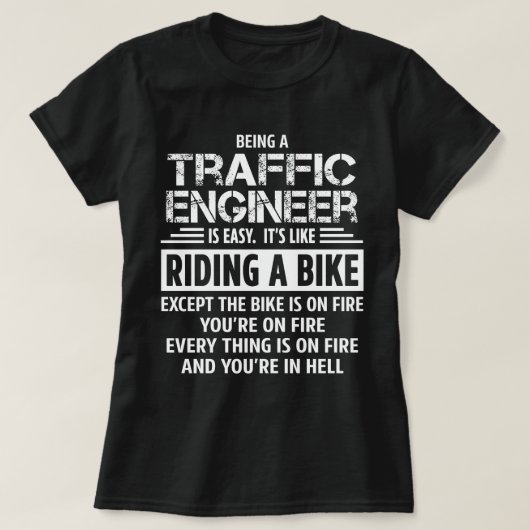 Verkeersingenieur T-shirt (Design voorkant)
