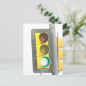 Verkeerslicht Briefkaart (Staand voorkant)