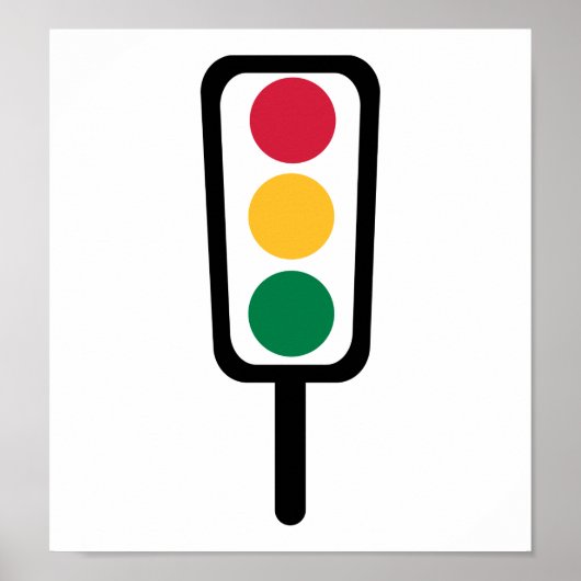 Verkeerslicht Poster (Voorkant)