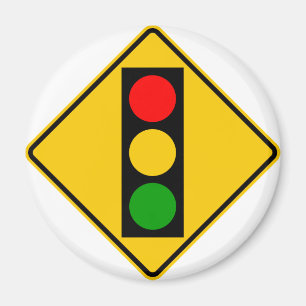 Verkeerslicht voor snelwegteken magneet