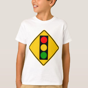 Verkeerslicht voor snelwegteken t-shirt