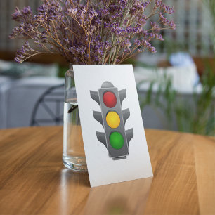 Verkeerslichten rood geel groen signaal kaart