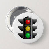 Verkeerslichten rood geel groen signaal ronde button 7,6 cm (Voorkant /achterkant)