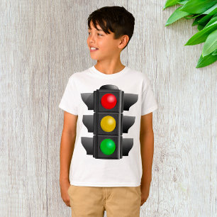 Verkeerslichten rood geel groen signaal t-shirt