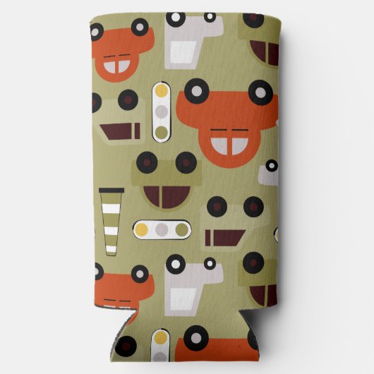 Verkeerslichten Sinaasappel auto's patroon (Achterkant)