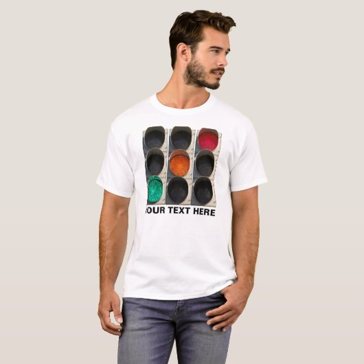 Verkeerslichten T-shirt (Voorkant volledig)