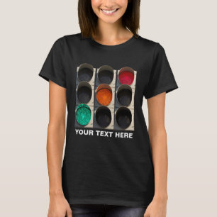 Verkeerslichten zwart t-shirt