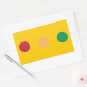 Verkeerslichtkleuren cirkels stickers (Envelop)