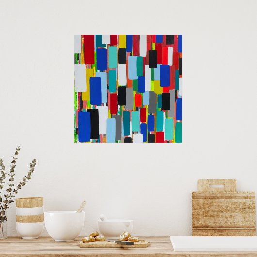 Verkeerspam 24 x 24 Poster (Keuken)