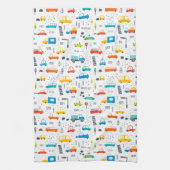 Verkeerspatroon voor auto's in de vorm van een ver theedoek (Verticaal)