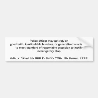 Verkeersstop Bumpersticker