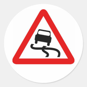 verkeersteken ronde sticker