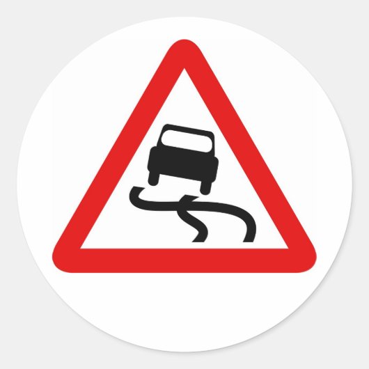 verkeersteken ronde sticker (Voorkant)