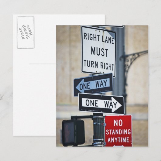 Verkeerstekens Briefkaart (Voorkant / Achterkant)