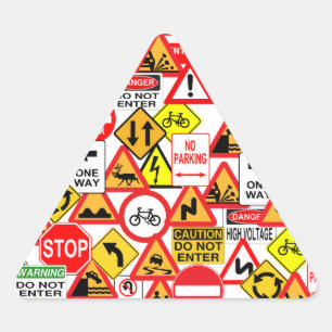 Verkeerstekens Driehoek Sticker
