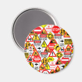 Verkeerstekens magneet (Voorkant / Achterkant)