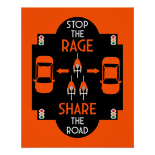 verkeersveiligheid op de fiets perfect poster