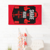 verkeersveiligheid op de fiets spandoek (Insitu)