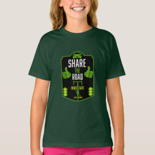 verkeersveiligheid op de fiets t-shirt