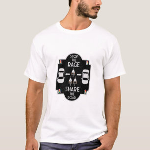verkeersveiligheid op de fiets t-shirt