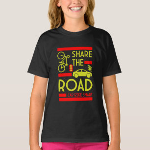 verkeersveiligheid op de fiets t-shirt