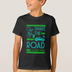 verkeersveiligheid op de fiets t-shirt