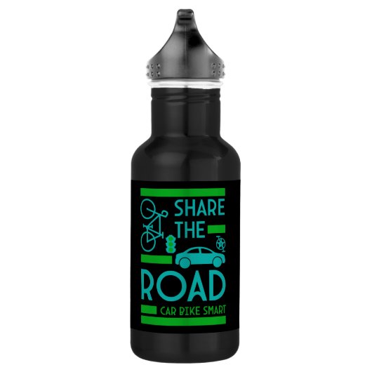 verkeersveiligheid op de fiets waterfles  (Rechts)