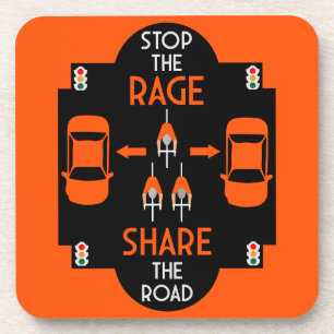 Verkeersveiligheid voor fietsen bier onderzetter