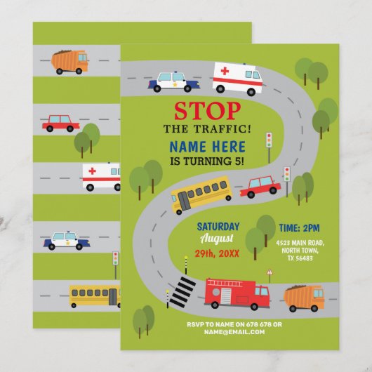 Verkeersweg Verkeersweg Verbruggingspolitie Vracht Kaart (Voorkant / Achterkant)