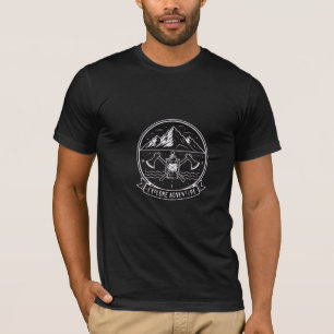 Verken Avontuur Berg Lantaarn Vintage Buiten T-shirt