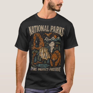 Verken Bescherm Behoud Park Beer Nationaal Park T-shirt