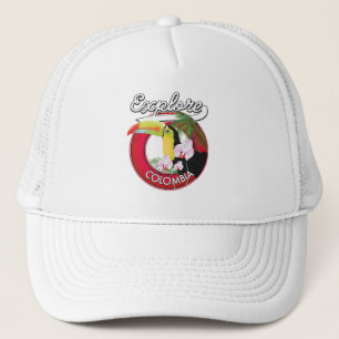 Verken Colombia retro logo Trucker Pet