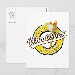 Verken Colombia wonderlust Briefkaart