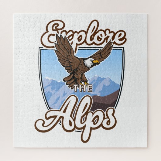Verken de Alpen Legpuzzel (Verticaal)