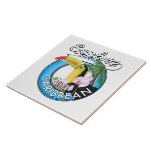 Verken de Caribische reispatch. Tegeltje