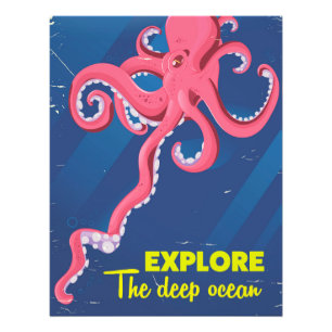 Verken de Diepe Oceaan Foto Afdruk