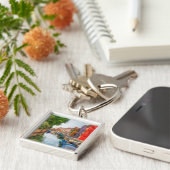 Verken de levendige charme van Burano Sleutelhanger (Zijkant)