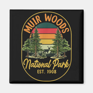 Verken de natuur in Muir Woods, opgericht in 1908 Magneet