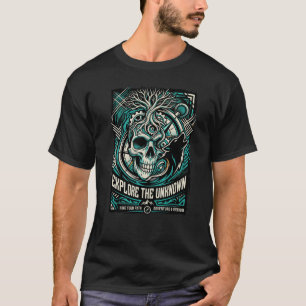 Verken De Onbekende T-shirt – Schedel Wolf Avontuu