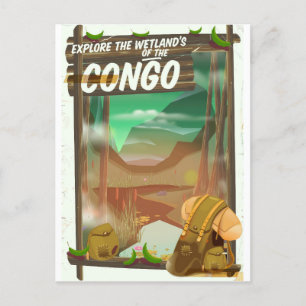 Verken de wetlands van Congo Briefkaart