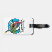 Verken Hawaii retro logo Bagage Label (Achterkant horizontaal)