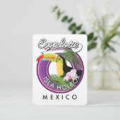 Verken Isla Holbox strand Mexico reizen patch (Staand voorkant)