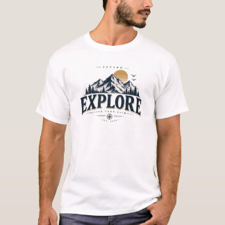 Verken je pad T-Shirt – Bergavontuur