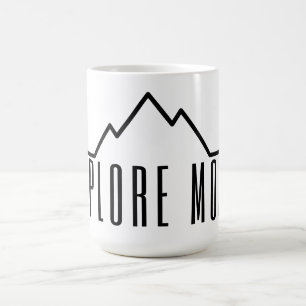 Verken Meer Minimalistische Berg Koffiemok
