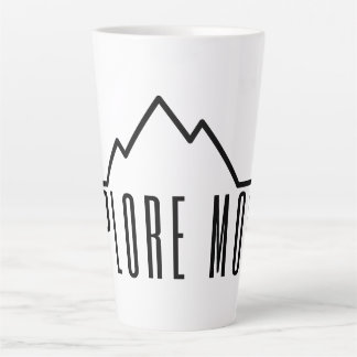 Verken Meer Minimalistische Berg Latte Mok