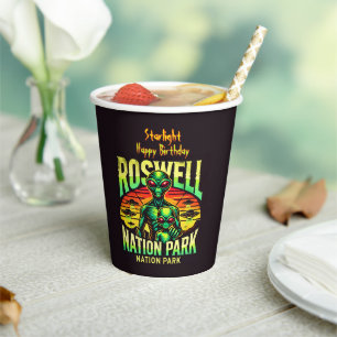 Verken UFO-verhalen in Roswell! Papieren Bekers